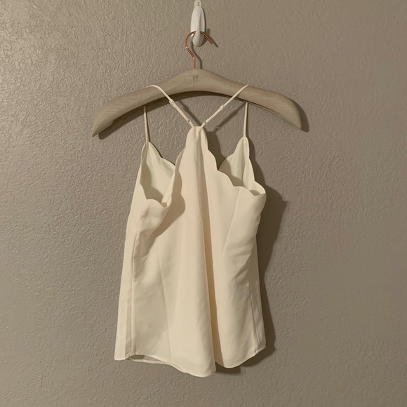 NWT J. by J. Crew scalloped tank cami top - Picture 3 of 4